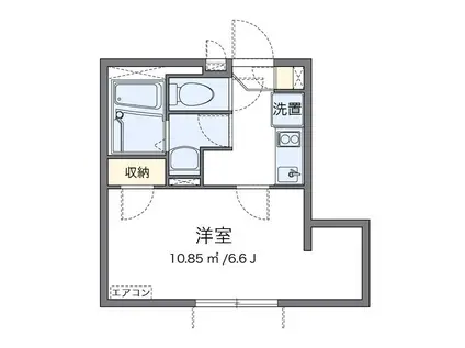 レオネクストレジデント西尾久(1K/3階)の間取り写真