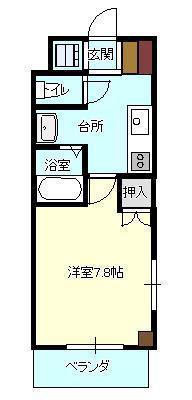 F&Fアビタシオン(1K/2階)の間取り写真