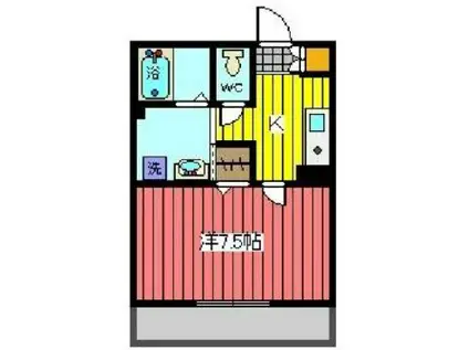 GASHU VILLAGE(1K/1階)の間取り写真