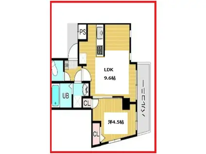 アークレジデンス向島(1LDK/6階)の間取り写真