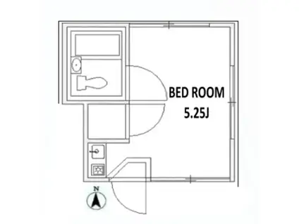 メゾン都立大(ワンルーム/2階)の間取り写真
