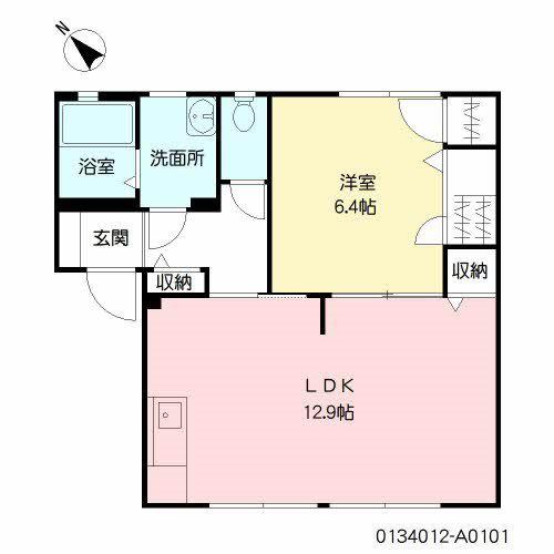 ワンズグレイス(1LDK/1階)の間取り写真