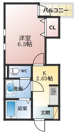 YTSハイツ若松町PART1(1K/1階)の間取り写真
