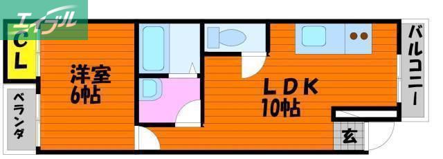 セントラル壱番館(1LDK/1階)の間取り写真