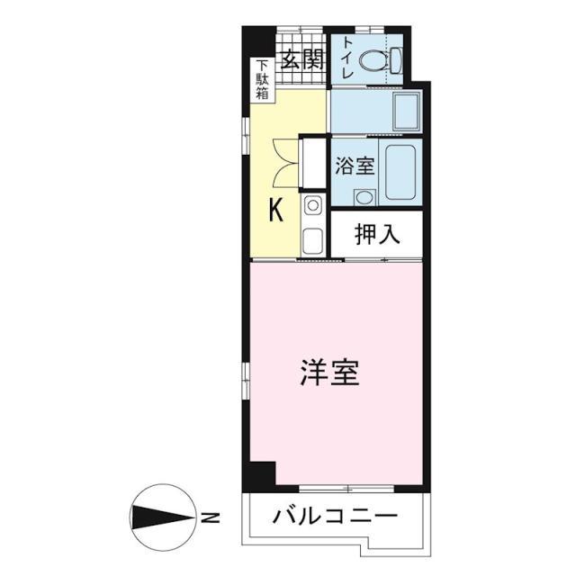アレグリア(1K/3階)の間取り写真