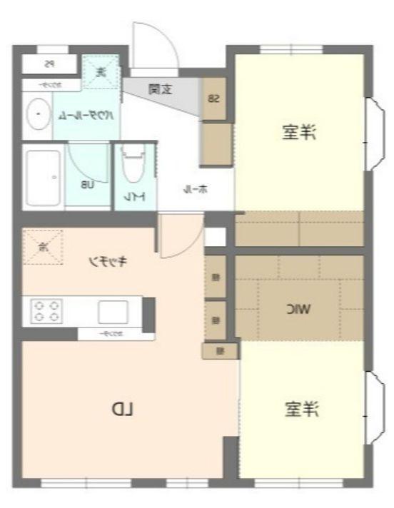 コンフォートグリーン(2LDK/2階)の間取り写真