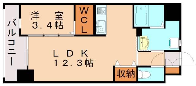 ダ・ヴィンチ(1LDK/4階)の間取り写真