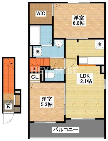 ANNEX31 VIII(2LDK/2階)の間取り写真