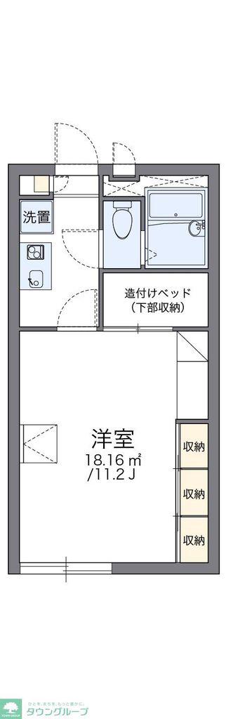 レオパレスASAMA(1K/1階)の間取り写真