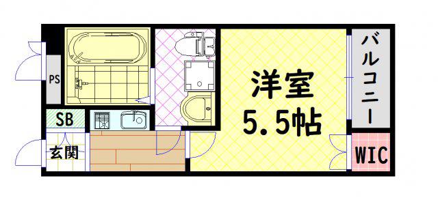 MY江之子島マンション(1K/2階)の間取り写真