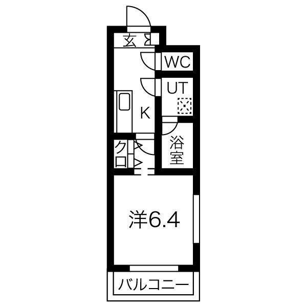 SKY COURT PREMIER(1K/1階)の間取り写真