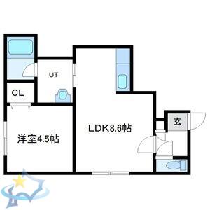 セントニア919A(1LDK/2階)の間取り写真