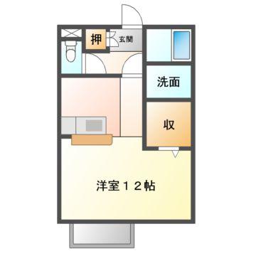プレミール北口(ワンルーム/2階)の間取り写真