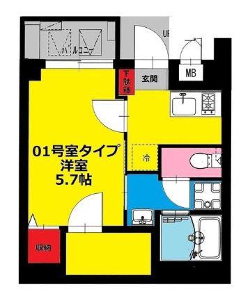 BCASA FORZA 南砂(1SLDK/4階)の間取り写真