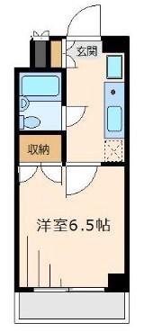 センターコア(1K/5階)の間取り写真