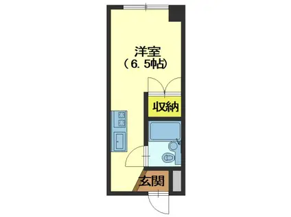 マンション永興(ワンルーム/3階)の間取り写真