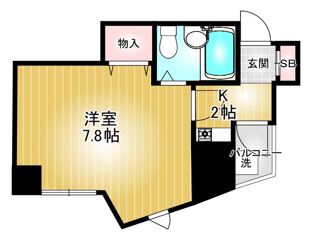 メゾン千種(1K/3階)の間取り写真