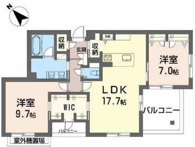 LUCA(2LDK/3階)の間取り写真