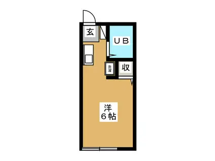 ニューハイツマツモト(ワンルーム/1階)の間取り写真