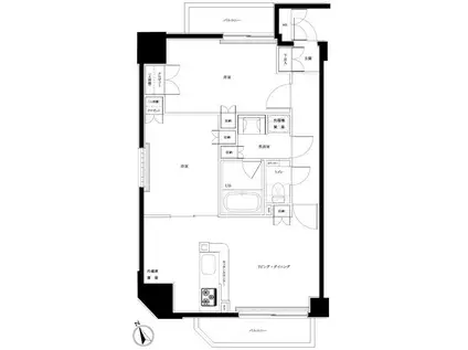 ルーブル赤羽西(2LDK/4階)の間取り写真