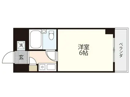 朝日プラザ呉センターコア(1K/8階)の間取り写真