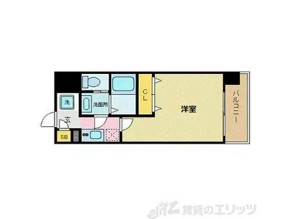 エスリード新大阪コンフォールI番館(1K/3階)の間取り写真