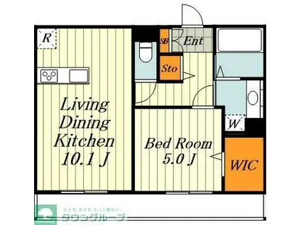 アビタシオン駒込(1LDK/3階)の間取り写真