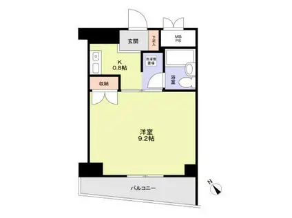 第2住吉ビル(1K/5階)の間取り写真