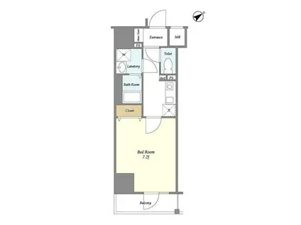 メゾンピオニー東向島(1K/6階)の間取り写真