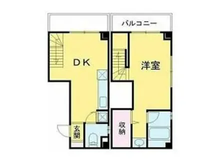 オーチャードアルファ(1LDK/4階)の間取り写真