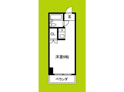 マーブロイ帝塚山(ワンルーム/5階)の間取り写真