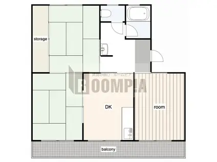 サンライト浅野(3DK/2階)の間取り写真