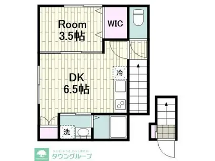 TERRA GRACE鶴見(1DK/2階)の間取り写真