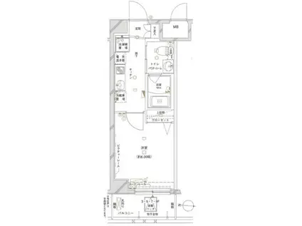 L-FLAT大宮アヴィニティ-(1K/9階)の間取り写真