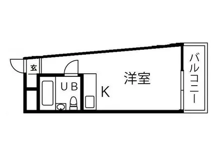 フォンテーヌ新丸子(ワンルーム/2階)の間取り写真