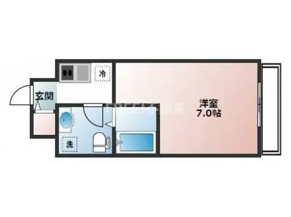 TOYOTOMI STAY PREMIUM ナンバ桜川(1K/9階)の間取り写真