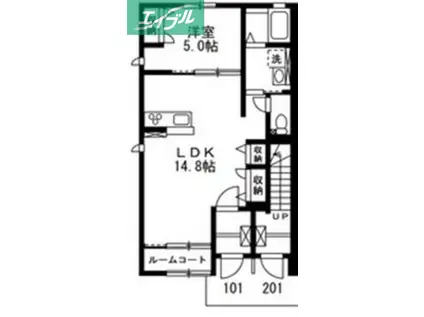 リバーテラスイブ(1LDK/1階)の間取り写真