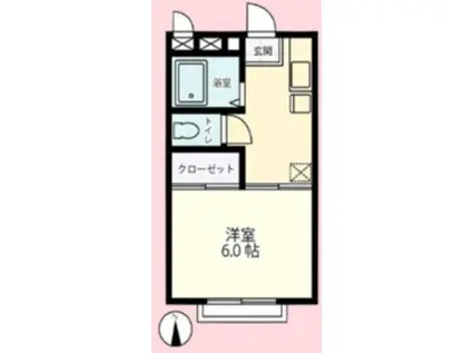 ベアパレス(1K/3階)の間取り写真