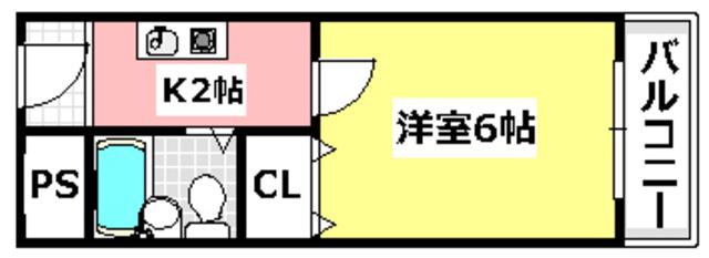 清水M1(1K/1階)の間取り写真