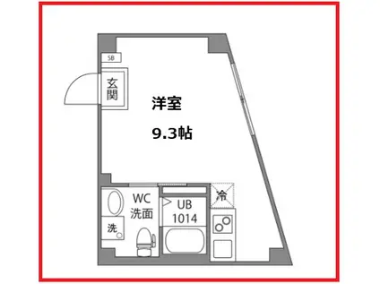 ヴァリエタケノツカ(ワンルーム/5階)の間取り写真