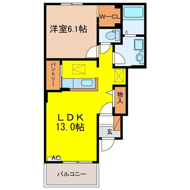 サンロード・T(1LDK/1階)の間取り写真