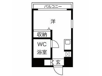 メゾンドビザール本厚木(ワンルーム/4階)の間取り写真