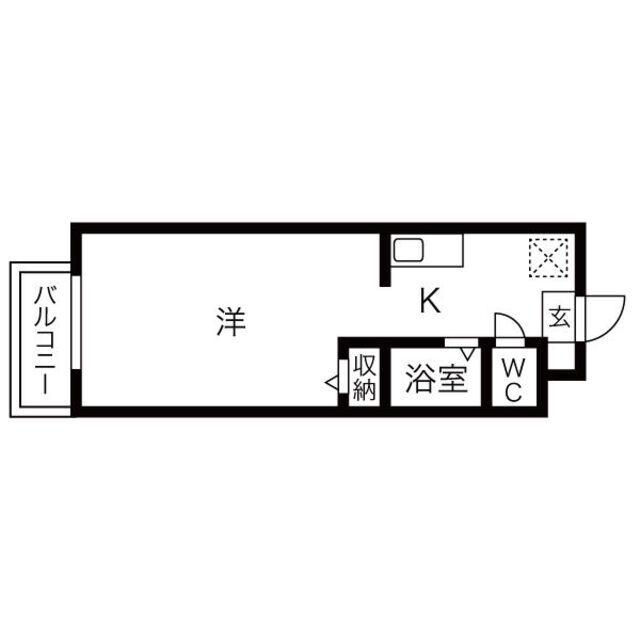 名古屋インターマンション(1K/1階)の間取り写真
