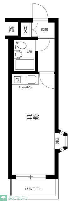 クリオ練馬壱番館(1K/2階)の間取り写真