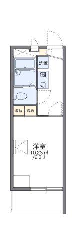 レオパレスなかやま(1K/2階)の間取り写真