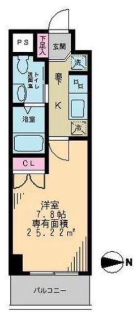 サンリュミエSEIKOH(1K/5階)の間取り写真