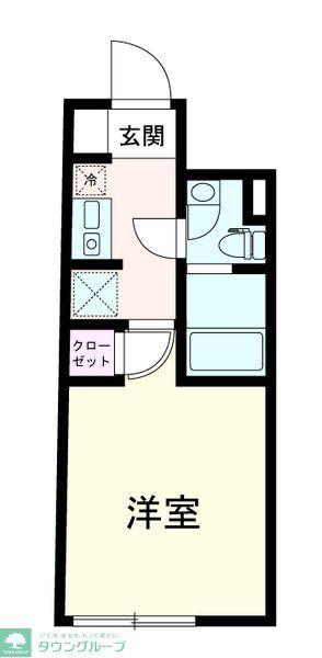 THE14 ITABASHI(1K/4階)の間取り写真