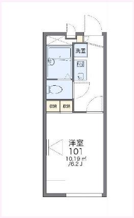 レオパレスガーデニア(1K/2階)の間取り写真