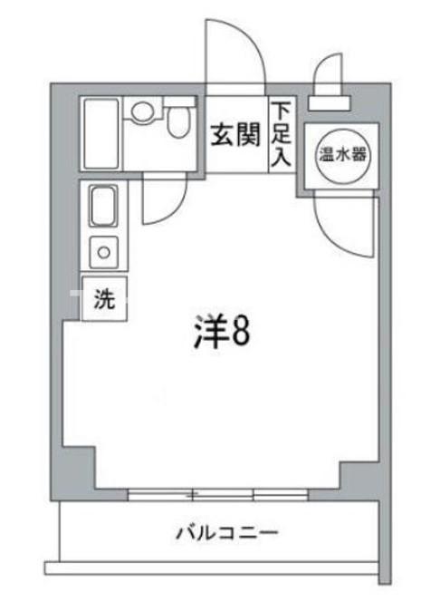 エクシール平河町(ワンルーム/3階)の間取り写真