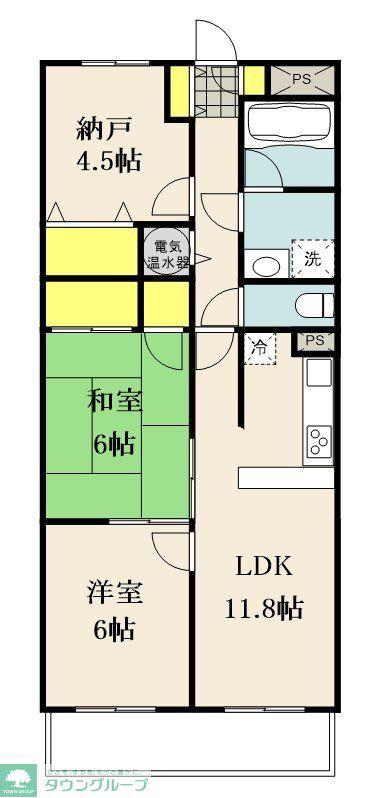 ライオンズマンション東川口(2SLDK/2階)の間取り写真